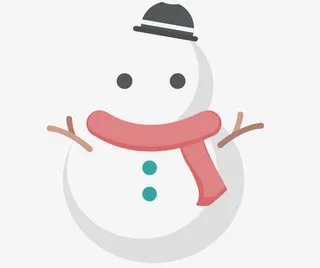 雪人圣诞节卡通免抠