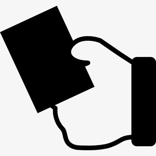 手拿着信用卡图标免抠