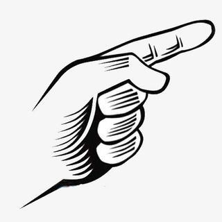 简笔画手指按压设计免抠