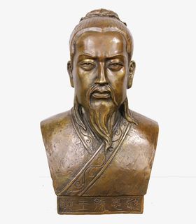 药王孙思邈铜像免抠