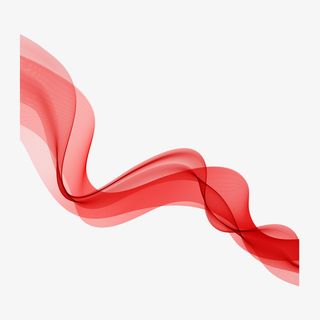 红色的飘带免抠
