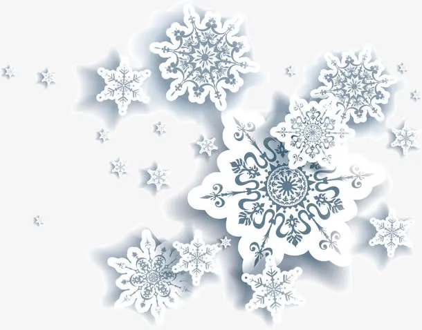 雪花冬雪雪花素材免抠