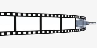 黑色手绘动感曲线胶片边框免抠