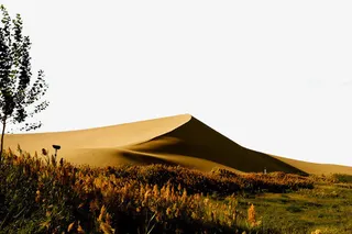 月牙泉沙漠风光免抠