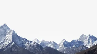 山峰白雪皑皑的山峰挺拔的山峰免抠