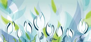 卡通手绘花卉背景