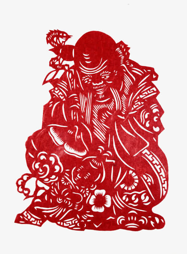 剪纸 传统手艺 窗花 喜气免抠