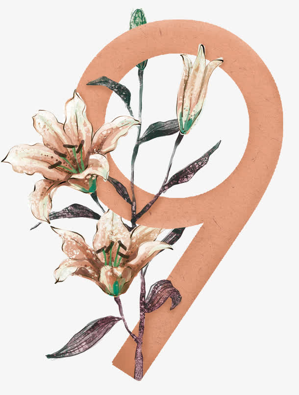 你好九月海报免抠