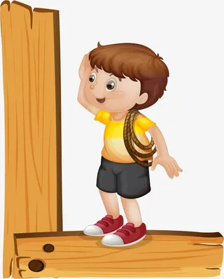 字母上的小朋友免抠