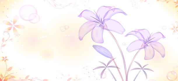 浪漫兰花免抠
