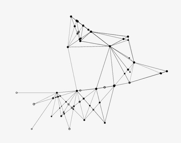 圆点直线装饰免抠漂浮几何图元素