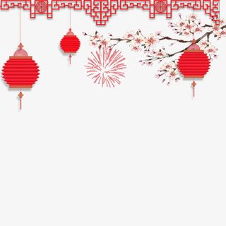 春节海报边框设计免抠