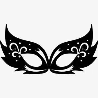 狂欢节面具的设计图标免抠