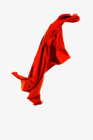 红色褶皱纸张免抠