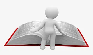 手绘3d小人素材人物卡通 看书免抠