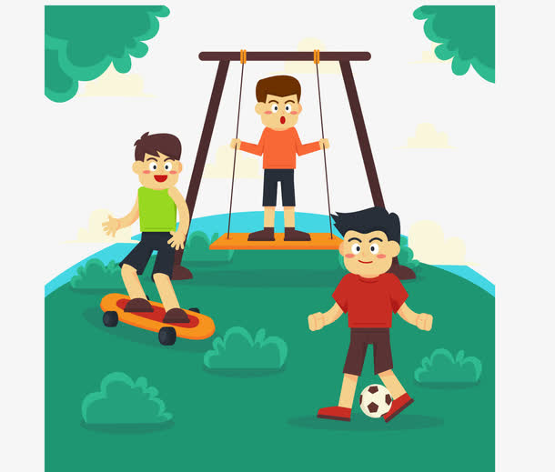 淘气的男孩子免抠
