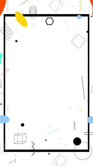 促销扁平化几何海报背景图高清