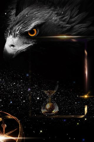 黑色酷炫商务招聘海报背景素材高清