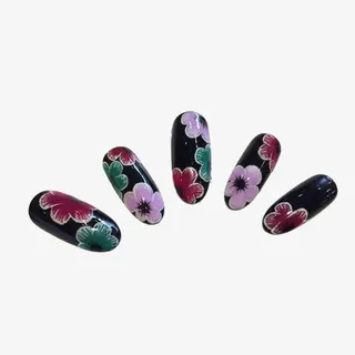 华丽风格指甲片免抠