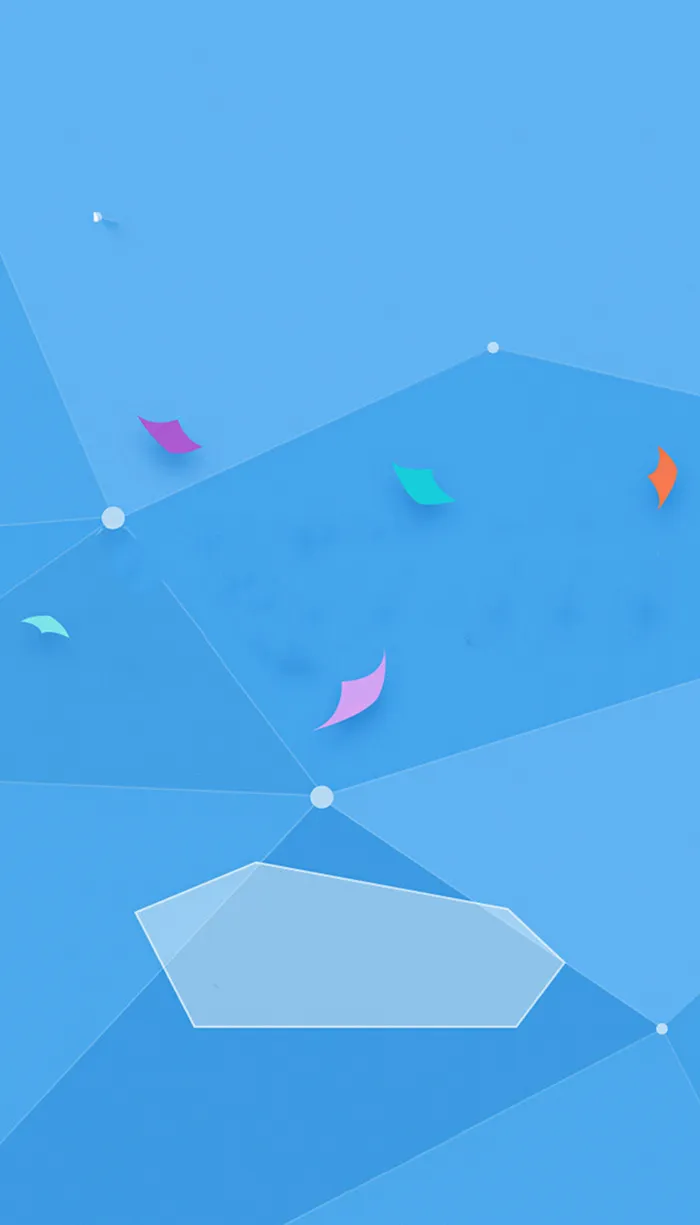 蓝色扁平海报背景高清