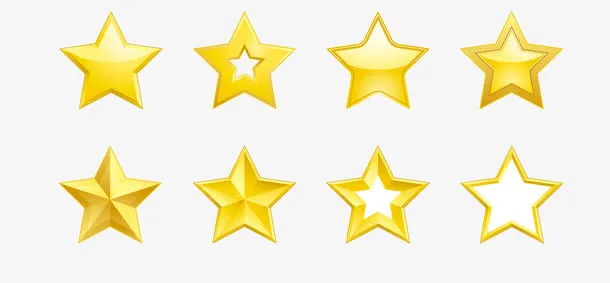 五星好评素材免抠