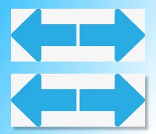 蓝色箭头左右元素免抠图标元素