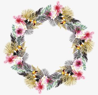 圣诞花环免抠
