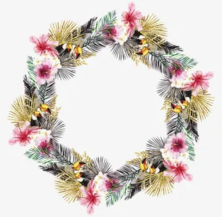 圣诞花环免抠