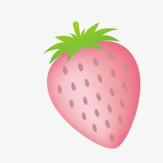 小清新插画广告设计卡通草莓免抠