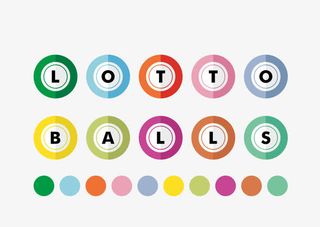 扁平矢量双色球免抠