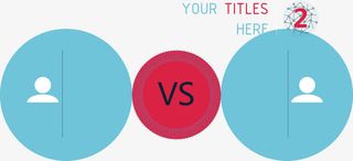 简约创意事物对比免抠