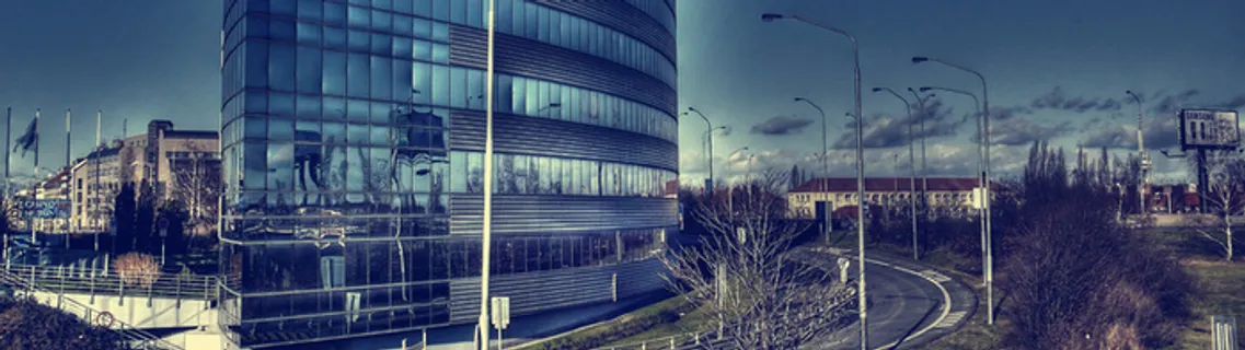 城市都市夜景海报背景高清