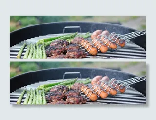 烧烤图背景图高清