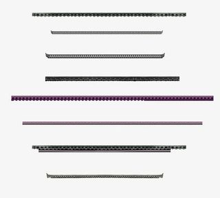 黑色简约屋檐边框纹理免抠