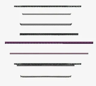 黑色简约屋檐边框纹理免抠