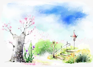 春天风景免抠