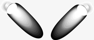 白色灯光效果元素免抠