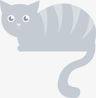 匍匐的小猫免抠