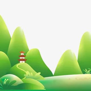 绿色春天PNG下载免抠