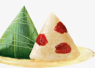 蜜枣红色香甜粽子食物免抠