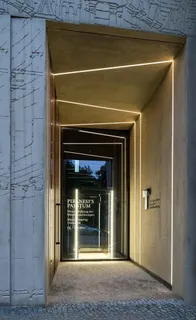 棕色简约楼道风景免抠