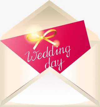 卡通白色信封免抠