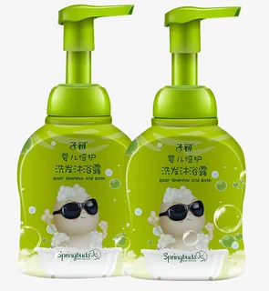 绿色子初母婴洗护用品免抠