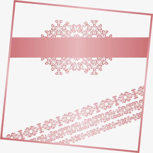 小清新粉色雪花免抠