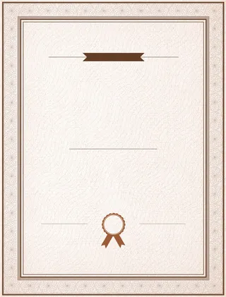 简约毕业荣誉证书授权书模板背景素材高清