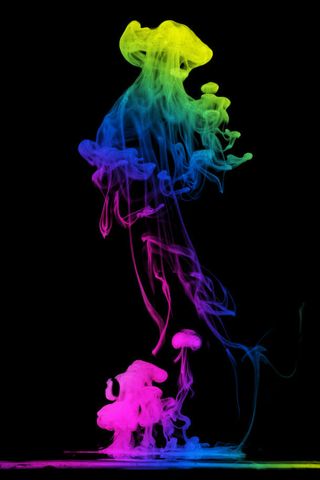 上升云状油漆免抠