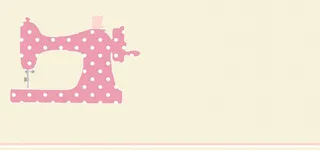 小清新粉红色缝纫机卡片图片高清