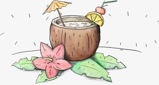 美味鲜榨果汁免抠