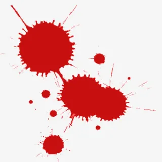 红色的血迹免抠