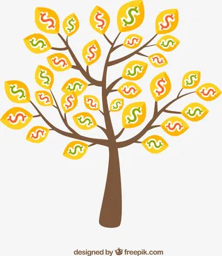 摇钱树免抠